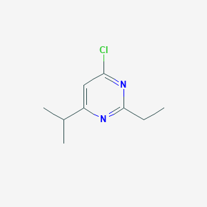 molecular formula C9H13ClN2 B1386332 4-Chloro-2-ethyl-6-isopropylpyrimidine CAS No. 1153413-29-6
