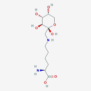 molecular formula C12H24N2O7 B13863342 (S)-2-Amino-6-((((2R,3S,4R,5R)-2,3,4,5-tetrahydroxytetrahydro-2H-pyran-2-YL)methyl)amino)hexanoic acid 