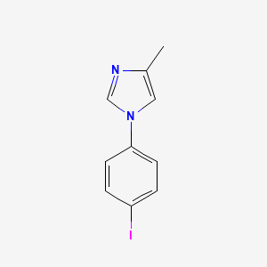 molecular formula C10H9IN2 B13863367 1-(4-Iodophenyl)-4-methylimidazole 