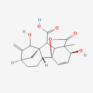 (1R,2R,5R,8R,9S,12S)-7,12-dihydroxy-11-methyl-6-methylidene-16-oxo-15-oxapentacyclo[9.3.2.15,8.01,10.02,8]heptadec-13-ene-9-carboxylic acid