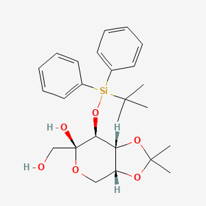 molecular formula C25H34O6Si B13863483 4H-1,3-Dioxolo[4,5-c]pyran, ss-D-galactopyranose deriv. (ZCI) 