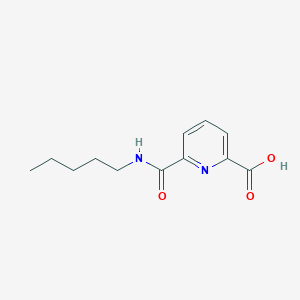 molecular formula C12H16N2O3 B1386349 6-(Pentylcarbamoyl)pyridine-2-carboxylic acid CAS No. 1154973-60-0