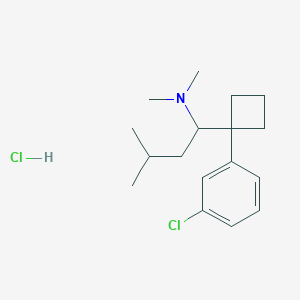 molecular formula C17H27Cl2N B13863491 4-Deschloro-3-chloro Sibutramine Hydrochloride 