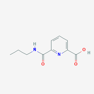 molecular formula C10H12N2O3 B1386355 6-(Propylcarbamoyl)pyridine-2-carboxylic acid CAS No. 21855-17-4