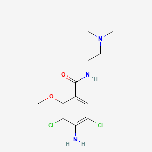 molecular formula C14H21Cl2N3O2 B13863597 4-Amino-3,5-dichloro-N-[2-(diethylamino)ethyl]-o-anisamide 