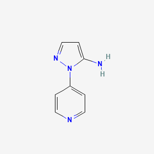 molecular formula C8H8N4 B1386361 1-(pyridin-4-yl)-1H-pyrazol-5-amine CAS No. 660853-64-5