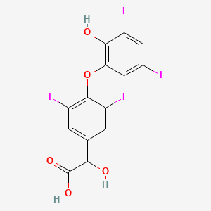 molecular formula C14H8I4O5 B13863630 2-Hydroxy-2[4-(hydroxy-3,5-diiodophenoxy)-3,5-diiodophenyl]acetic Acid 