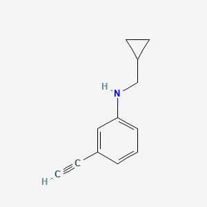 molecular formula C12H13N B1386369 N-(cyclopropylmethyl)-3-ethynylaniline CAS No. 1156170-44-3