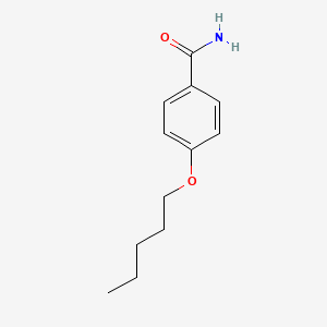 molecular formula C12H17NO2 B13863709 4-(pentyloxy)Benzamide 