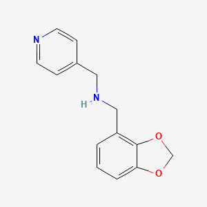 molecular formula C14H14N2O2 B1386374 [(2H-1,3-benzodioxol-4-yl)methyl][(pyridin-4-yl)methyl]amine CAS No. 1154214-46-6
