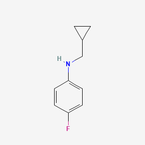molecular formula C10H12FN B1386377 N-(cyclopropylmethyl)-4-fluoroaniline CAS No. 356539-43-0