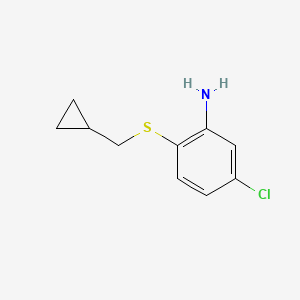 5-Chloro-2-cyclopropylmethylsulfanyl-phenylamine