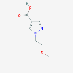 molecular formula C8H12N2O3 B1386385 1-(2-ethoxyethyl)-1H-pyrazole-4-carboxylic acid CAS No. 1155064-14-4