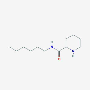 molecular formula C12H24N2O B1386394 N-hexylpiperidine-2-carboxamide CAS No. 1837099-10-1