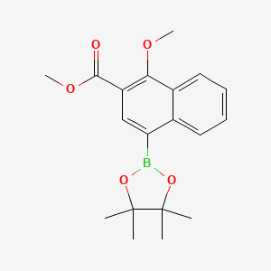 Methyl 1-methoxy-4-(4,4,5,5-tetramethyl-1,3,2-dioxaborolan-2-yl)naphthalene-2-carboxylate