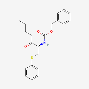 (R)-Benzyl (3-Oxo-1-(phenylthio)heptan-2-yl)carbamate