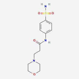 3-morpholin-4-yl-N-(4-sulfamoylphenyl)propanamide