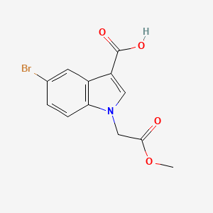 5-Bromo-1-(2-methoxy-2-oxoethyl)indole-3-carboxylic acid