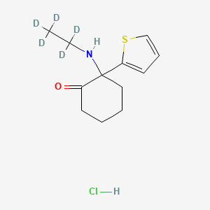 2-(1,1,2,2,2-Pentadeuterioethylamino)-2-thiophen-2-ylcyclohexan-1-one;hydrochloride