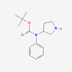 tert-butyl N-phenyl-N-pyrrolidin-3-ylcarbamate