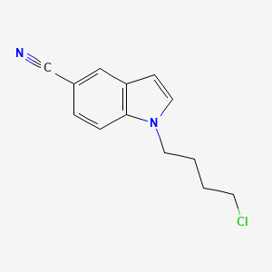 molecular formula C13H13ClN2 B13864047 N-(4-Chlorobutyl)-5-cyanoindole 