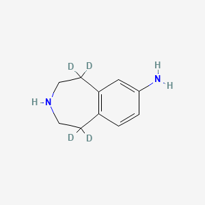 molecular formula C10H14N2 B13864087 2,3,4,5-Tetrahydro-1H-3-benzazepin-7-amine-d4 