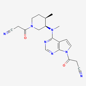 molecular formula C19H21N7O2 B13864119 Cyanoacetyl Tofacitinib 