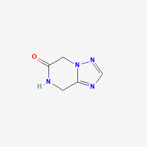 molecular formula C5H6N4O B13864149 7,8-dihydro-5H-[1,2,4]triazolo[1,5-a]pyrazin-6-one 