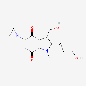 5-(aziridin-1-yl)-3-(hydroxymethyl)-2-(3-hydroxyprop-1-enyl)-1-methylindole-4,7-dione