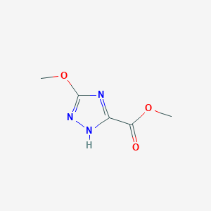 molecular formula C5H7N3O3 B13864198 methyl 3-methoxy-1H-1,2,4-triazole-5-carboxylate 