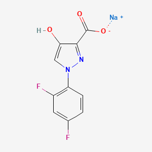 Sodium 1-(2,4-difluorophenyl)-4-hydroxy-1H-pyrazole-3-carboxylate