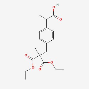 molecular formula C18H24O6 B13864214 4-(2,2-Dicarboethoxy-propyl)phenylpropanoic Acid 