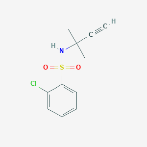 2-chloro-N-(2-methylbut-3-yn-2-yl)benzenesulfonamide