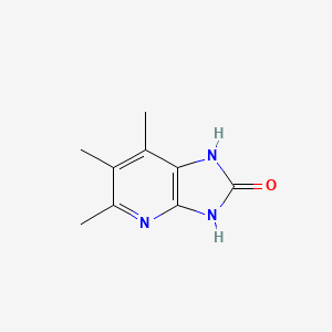 molecular formula C9H11N3O B13864235 5,6,7-Trimethyl-1,3-dihydroimidazo[4,5-b]pyridin-2-one 