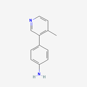 molecular formula C12H12N2 B13864242 4-(4-Methylpyridin-3-yl)aniline 