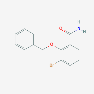 3-Bromo-2-phenylmethoxybenzamide