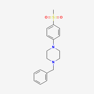 molecular formula C18H22N2O2S B13864251 1-Benzyl-4-(4-methylsulfonylphenyl)piperazine CAS No. 166438-71-7