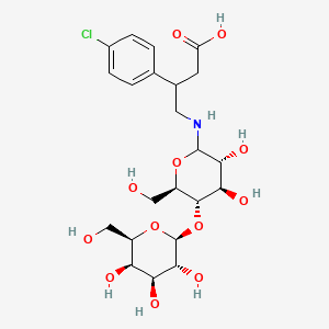 molecular formula C22H32ClNO12 B13864284 Baclofen Lactose Adduct 