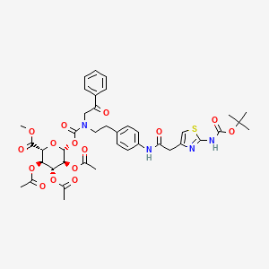 N-Boc-2-Oxo-mirabegron N-beta-D-Glucopyranuronic Acid Methyl Ester 2,3,4-Triacetate