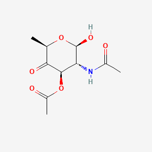 (2R,3R,4R,6R)-3-Acetamido-2-hydroxy-6-methyl-5-oxotetrahydro-2H-pyran-4-yl Acetate