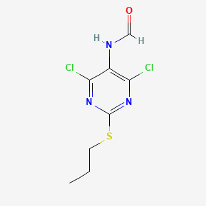 N-(4,6-Dichloro-2-(propylthio)pyrimidin-5-yl)formamide