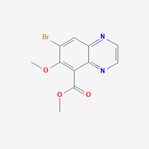 Methyl 7-bromo-6-(methyloxy)-5-quinoxalinecarboxylate