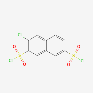 molecular formula C10H5Cl3O4S2 B13864332 3-Chloronaphthalene-2,7-disulfonyl Dichloride 