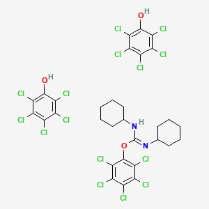 molecular formula C31H25Cl15N2O3 B13864354 2,3,4,5,6-pentachlorophenol;(2,3,4,5,6-pentachlorophenyl) N,N'-dicyclohexylcarbamimidate 