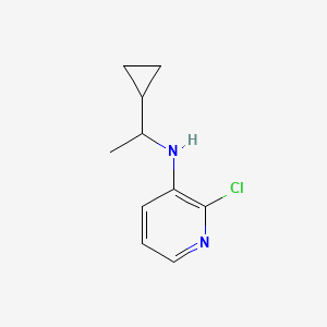 molecular formula C10H13ClN2 B1386437 2-氯-N-(1-环丙基乙基)吡啶-3-胺 CAS No. 1155019-81-0