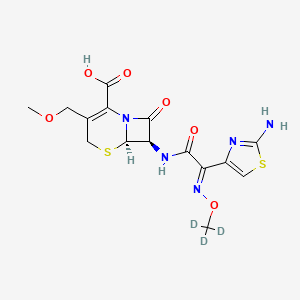 molecular formula C15H17N5O6S2 B13864397 Cefpodoxime-d3 Acid 