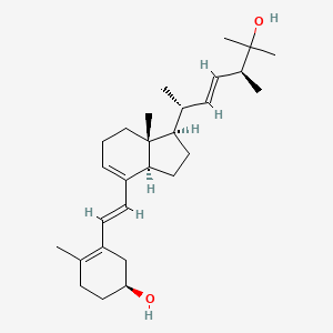 molecular formula C28H44O2 B13864431 (S)-3-((E)-2-((1R,3aR,7aR)-1-((2R,5S,E)-6-Hydroxy-5,6-dimethylhept-3-en-2-yl)-7a-methyl-2,3,3a,6,7,7a-hexahydro-1H-inden-4-yl)vinyl)-4-methylcyclohex-3-en-1-ol 