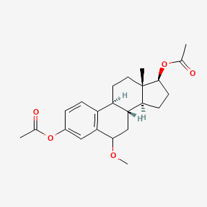 molecular formula C23H30O5 B13864445 6-Methoxy-estra-1,3,5(10)-triene-3,17-diol Diacetate (alpha/beta mixture) 