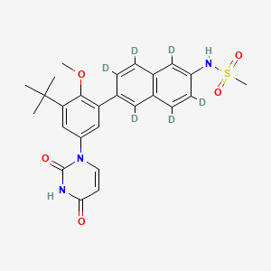 molecular formula C26H27N3O5S B13864464 Dasabuvir Naphthyl-d6 