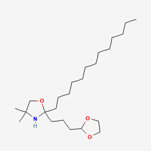 molecular formula C24H47NO3 B13864470 2-(3-(1,3-Dioxolan-2-yl)propyl)-4,4-dimethyl-2-tridecyloxazolidine 